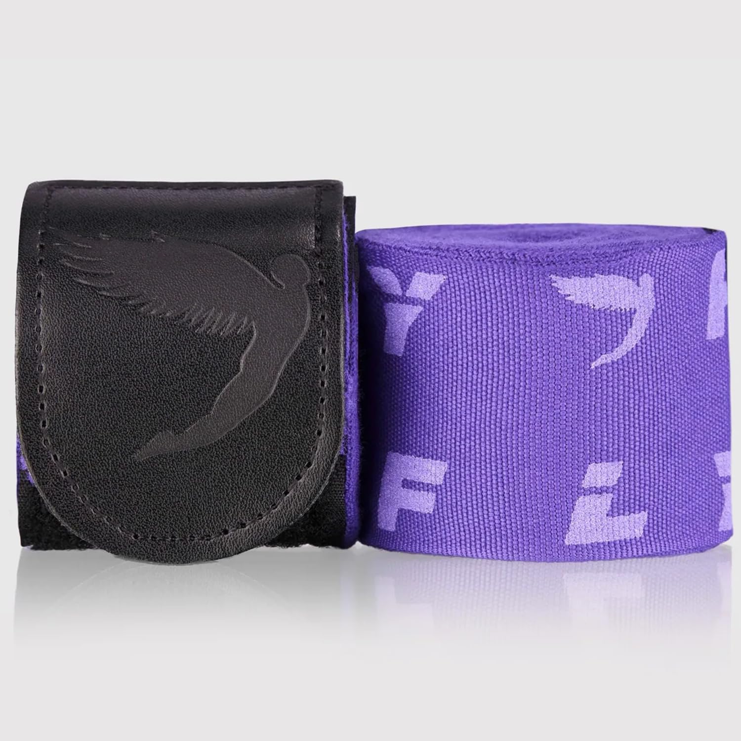 Fly Sports Premium Boxing and Martial Arts Equipment | Boxing Hand Wraps | Monogram Handwraps Purple 250cm