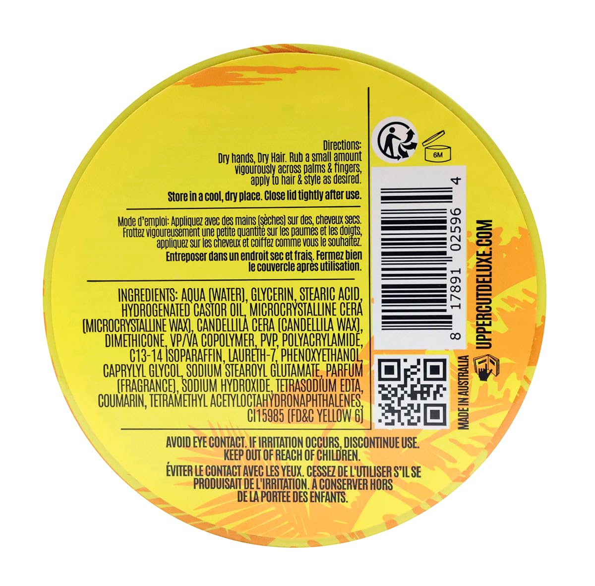 Uppercut Deluxe Pommade mate - Pommade capillaire exclusive Blacklight 100 g, parfum Highland avec finition mate et dégradé orange. Boîte cadeau, coiffure longue durée pour homme.
