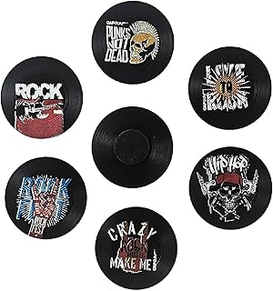 Vinyl Record Refrigerator Magnets Fridge Magnets for Whiteboard Locker Decorative Magnets - Cute Funny Magnets for School Home Kitchen Office Gift for Family and Music Enthusiast (RM-4)