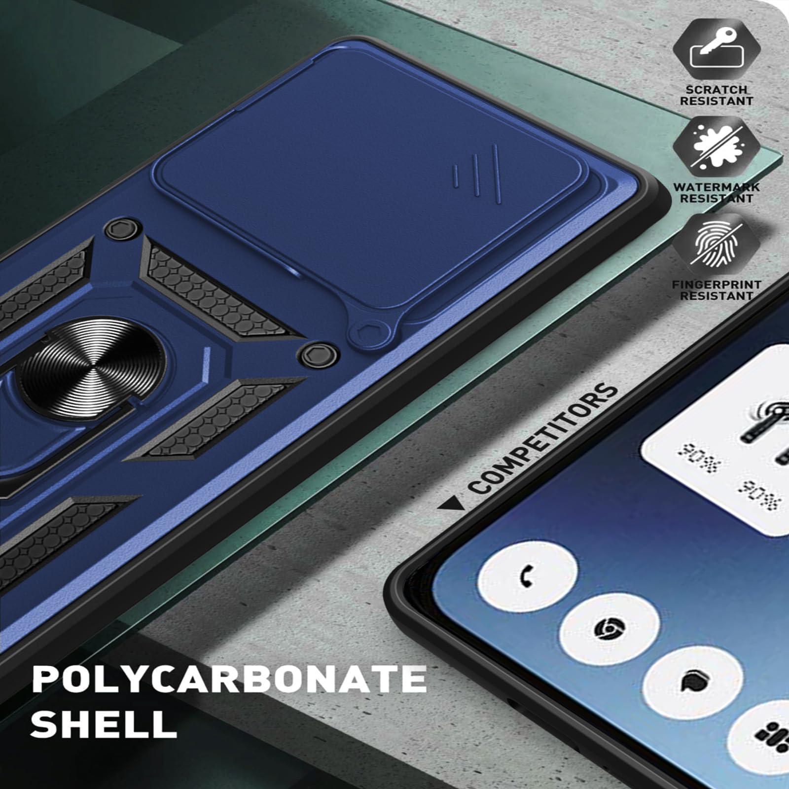 Schutzhülle Für Nothing Phone 2a/2a Plus Mit 2x Panzerglas – Ringständer, Kameraschiebedeckel & Stoßfest