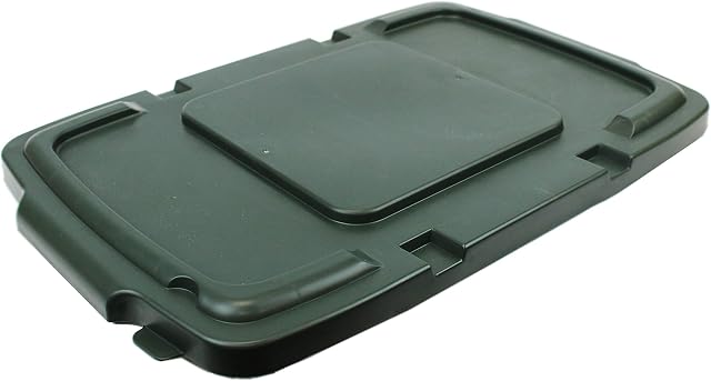 Coral Hard Plastic Lid for Kerbside Outdoor Recycling/Waste Box - Green