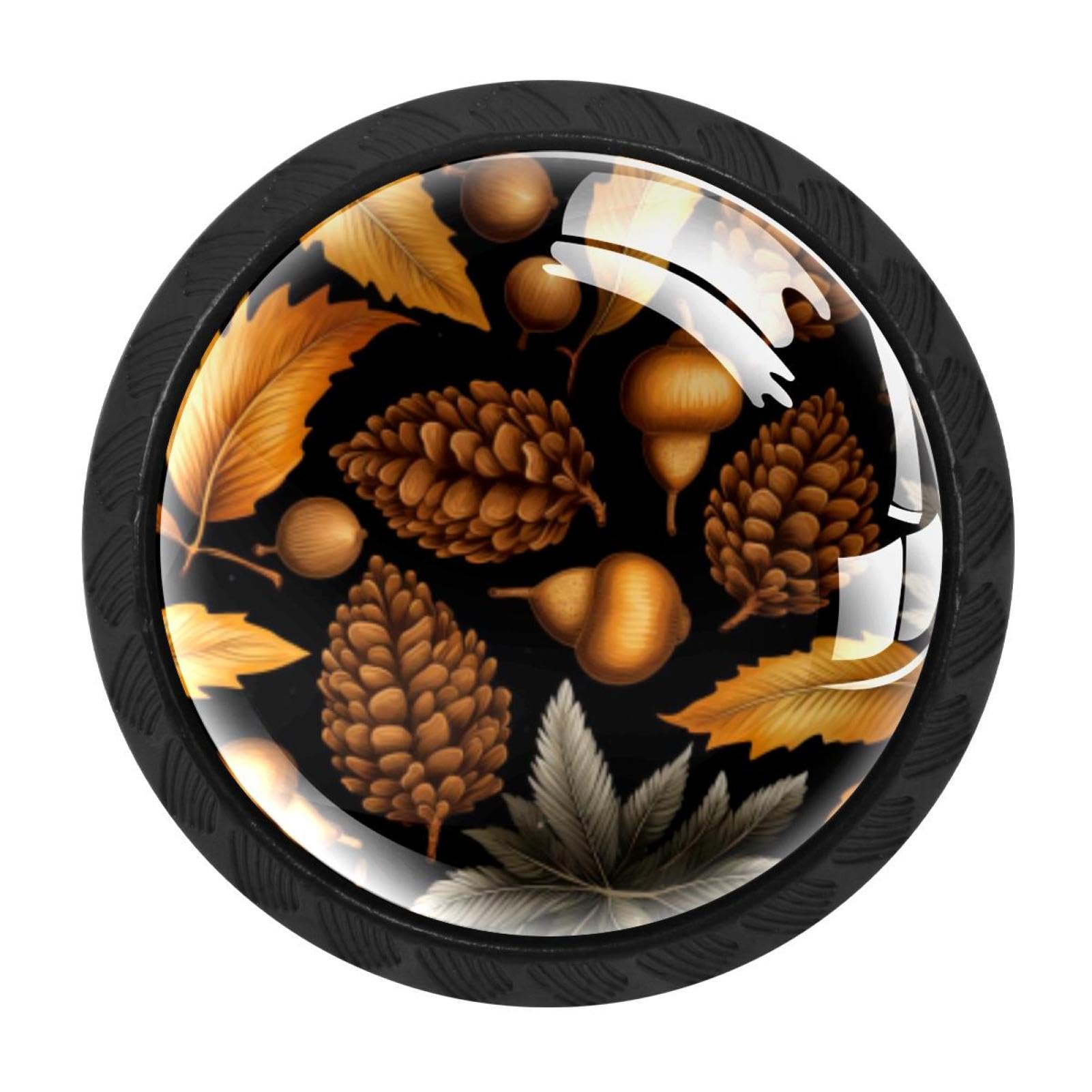 CHENZZZZ 4 Pack Thanksgiving Acorn Drawer Knob Cabinet Hardware