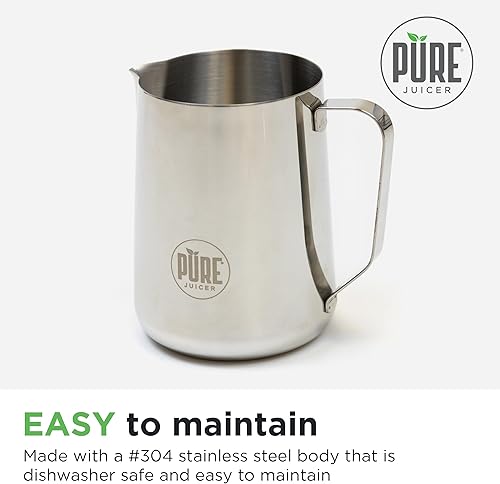 Miniatura 6 de PURE - Jarra de acero inoxidable – Jarra de agua de 2 litros – Jarra de acero inoxidable duradera – Jarra para servir jugo – Jarra de acero