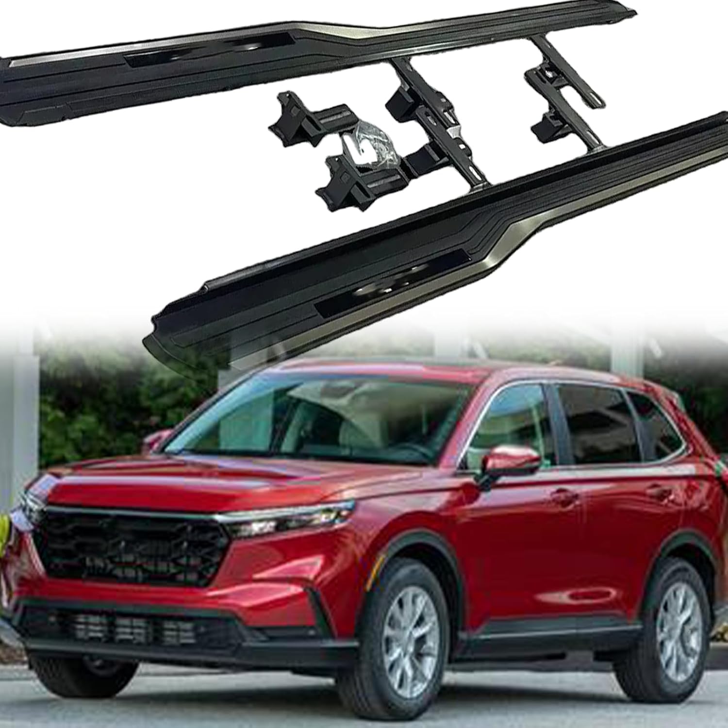 2PCS Fits for Side Steps H CR-V 2023 2024 2025 Running Board Black Nerf Bar