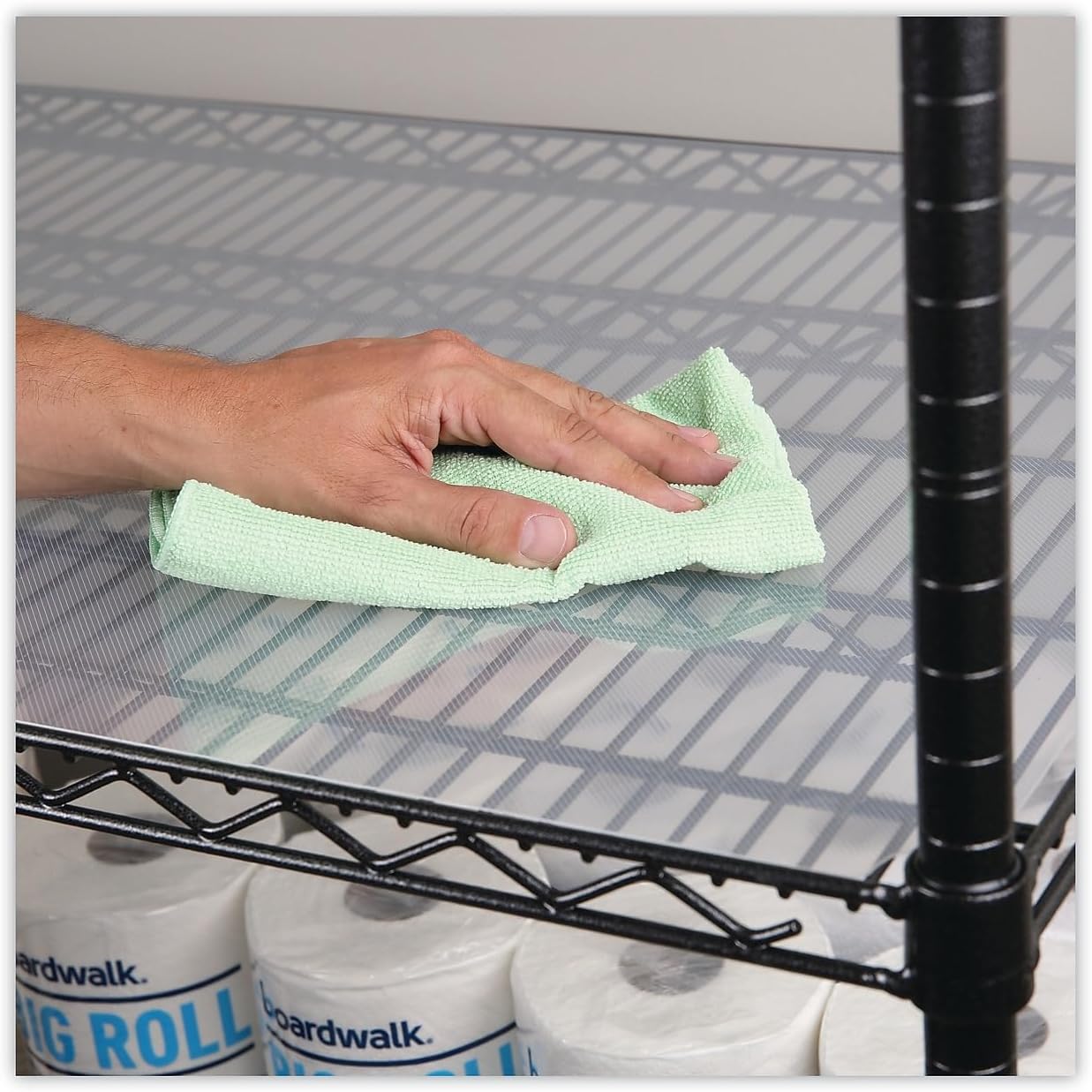 Alera Shelf Liners for Wire Shelving, Clear Plastic, 36w X 18d, 4/Pack