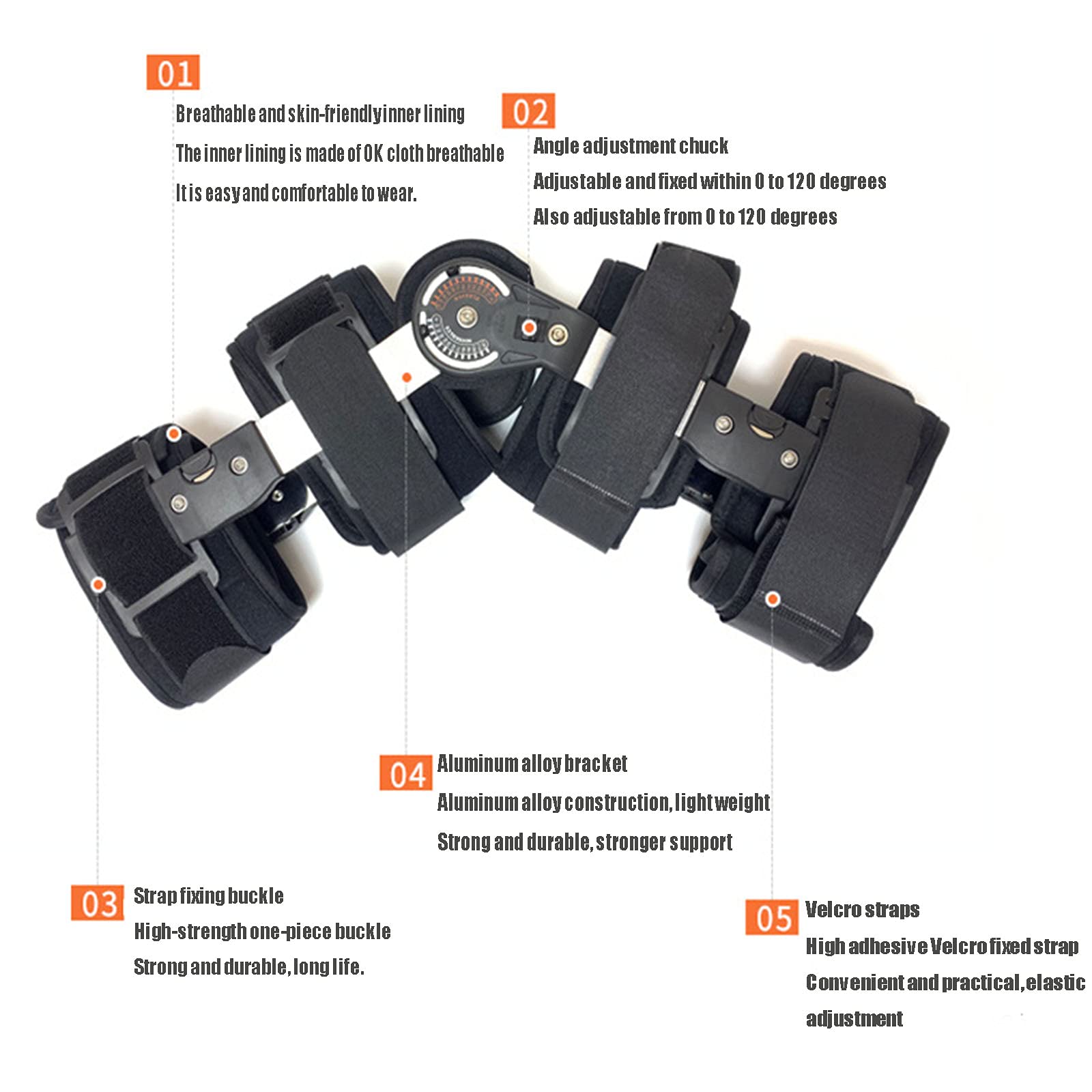 Regulowany Zawiasowy Stabilizator Kolana, Stabilizator Rom, Stabilizator Kolana, Stabilizatory Nóg, Ortopedyczny Stabilizator Rzepki, Stabilizator Kolana, Orteza Podtrzymująca Kol,Grey