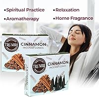 Vista 140 de TRUMIRI Copal Incense Cones - Total 20 Cone Incense - Dual Pack of 10 Insence Cones - Incense Cones Scented - Cone Incense Scents - Insense Cones