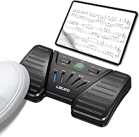 LEKATO Bluetooth Lapozó Pedál - Vezeték Nélküli Lapozó Okostelefonhoz, Tablethez, Számítógéphez - 5 Üzemmód, 60 Órás Üzemidő, Újratölthető 1