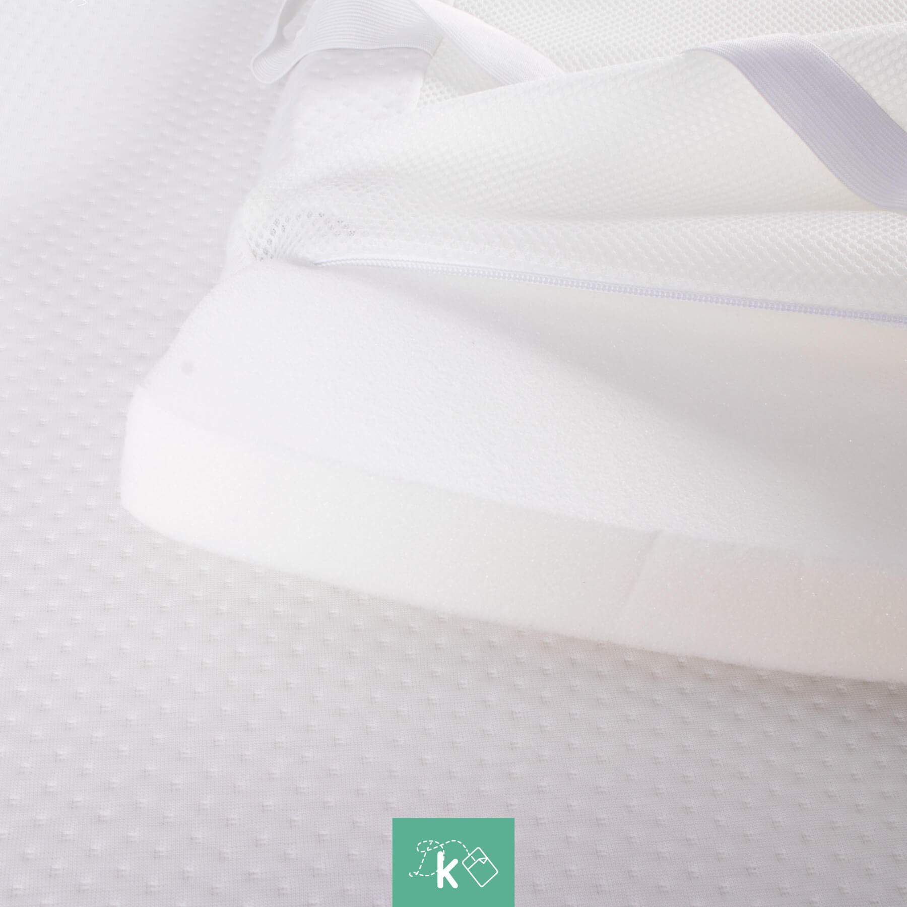 Dreaming Kamahaus Topper de Espuma con Memoria, Sobrecolchón con Funda Aloe Vera, Cubrecolchón ergonómico, Espuma con Memoria Suave, ±3 cm de Grosor, 90 x 190 cm