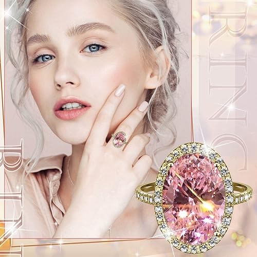 Miniatura 2 de Anillos de novia delicados para mujer, anillo de rueda elegante, anillo de diamantes de imitación para mujer, anillos de circonita de diamante