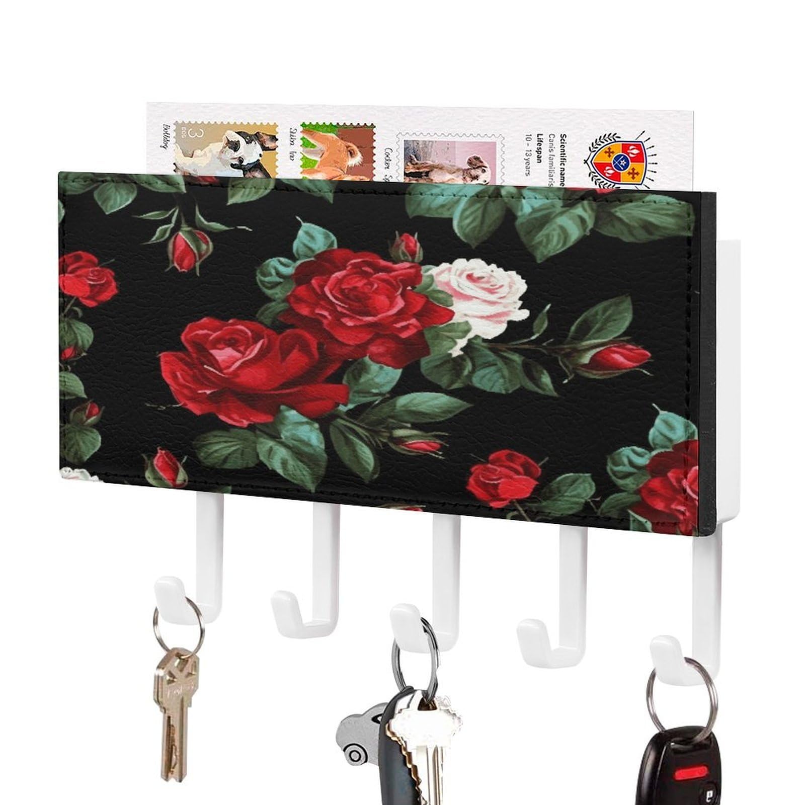 Colgador de llaves de pared adhesivo ideal para ordenar el recibidor y las cartas