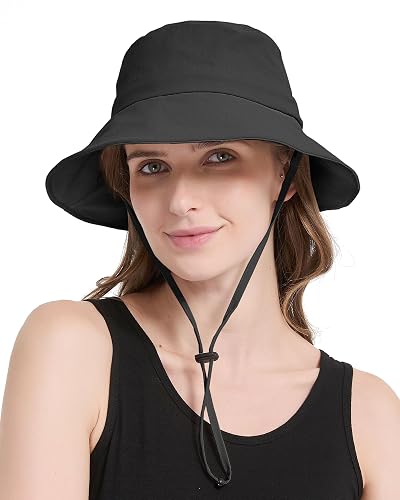 TILUYAMO Waterproof Bucket Hat with Wide Brim
