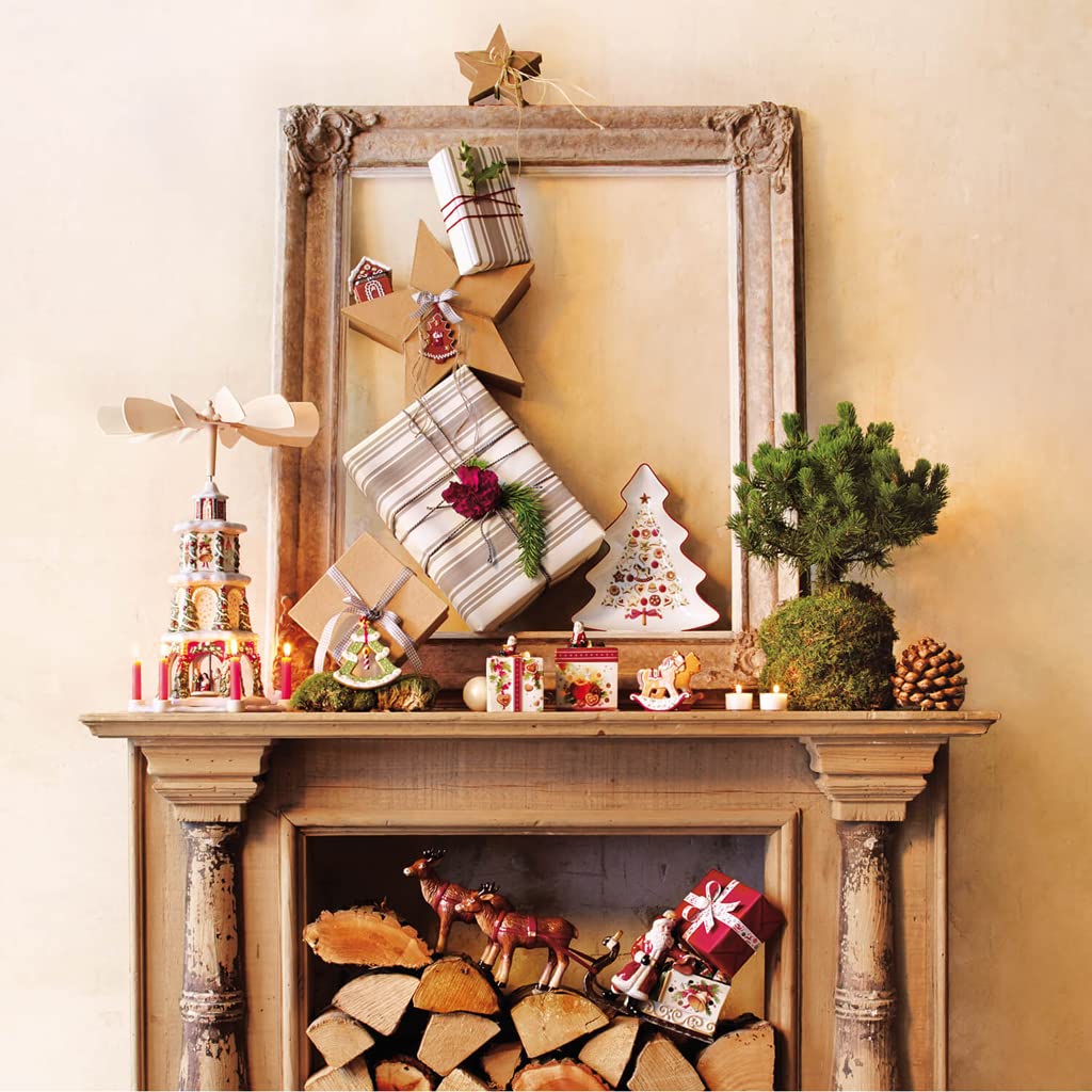 Villeroy & Boch – Winter Bakery Delight Schale Rot, Mikrowellensicher, Weihnachtsgeschirr, Tannenbaum Schale Weihnachten, Geschirr Weihnachten Toys, Plätzchenteller, Weihnachtsdeko, Premium Porzellan