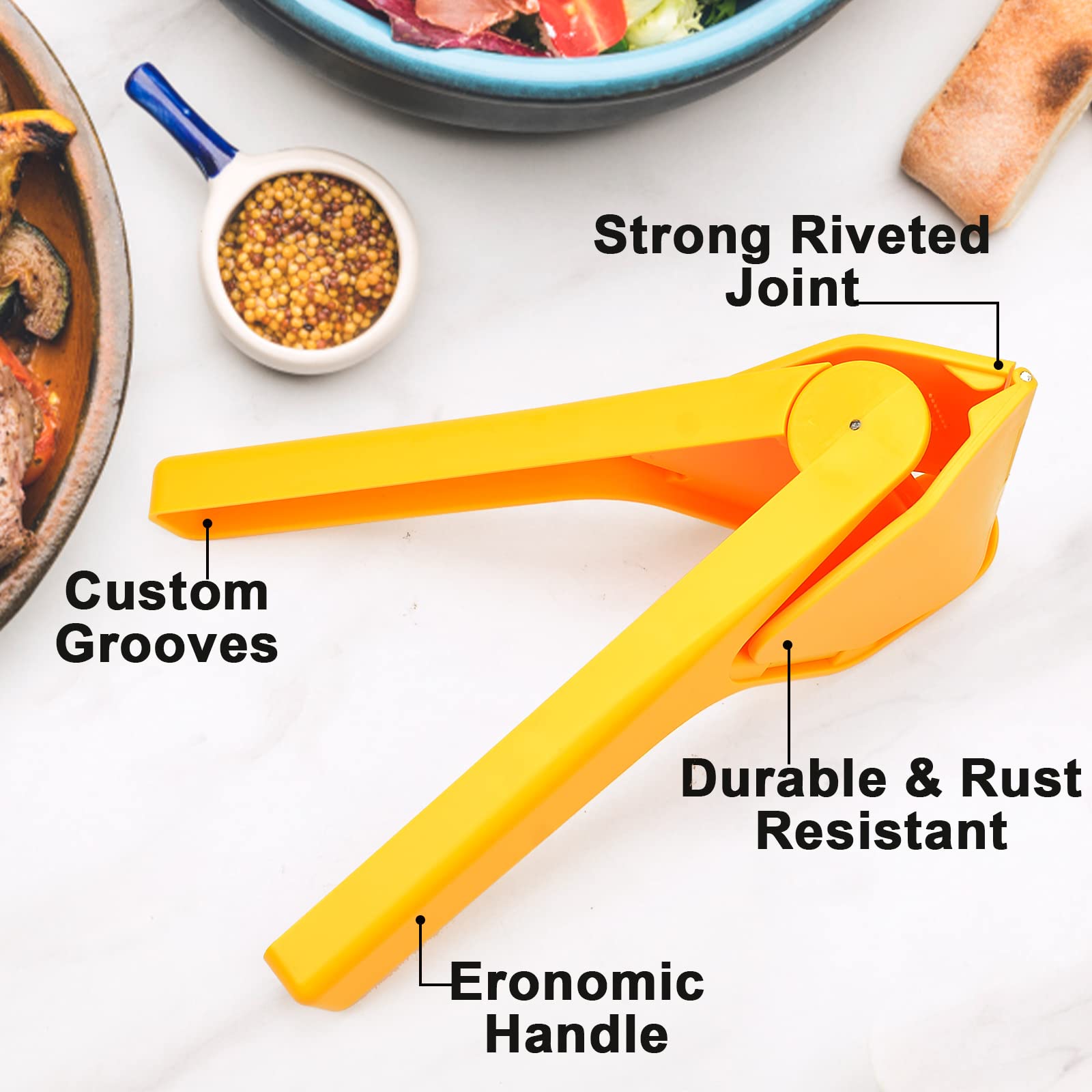 Viitech Manuelle Saftpresse 500ml - Zitronenpresse Mit Drehkurbel