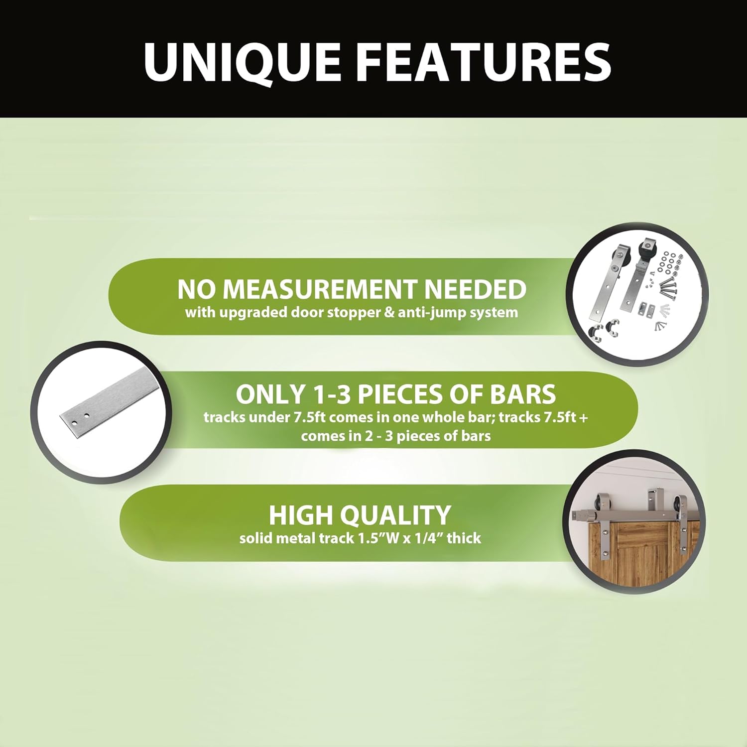 Brushed Nickel Double Track Bypass Sliding Barn Door Kit