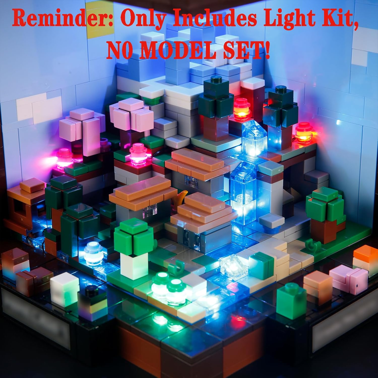 LED Light Set Compatible with Lego Minecraft The Crafting Table 21265 Building Blocks Model - Model Set NOT Included