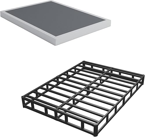 Miniatura 9 de Somier de 7 pulgadas para cama Full, solo somier de tamaño Full, base de colchón de servicio pesado, base de cama de metal, antideslizante, fácil