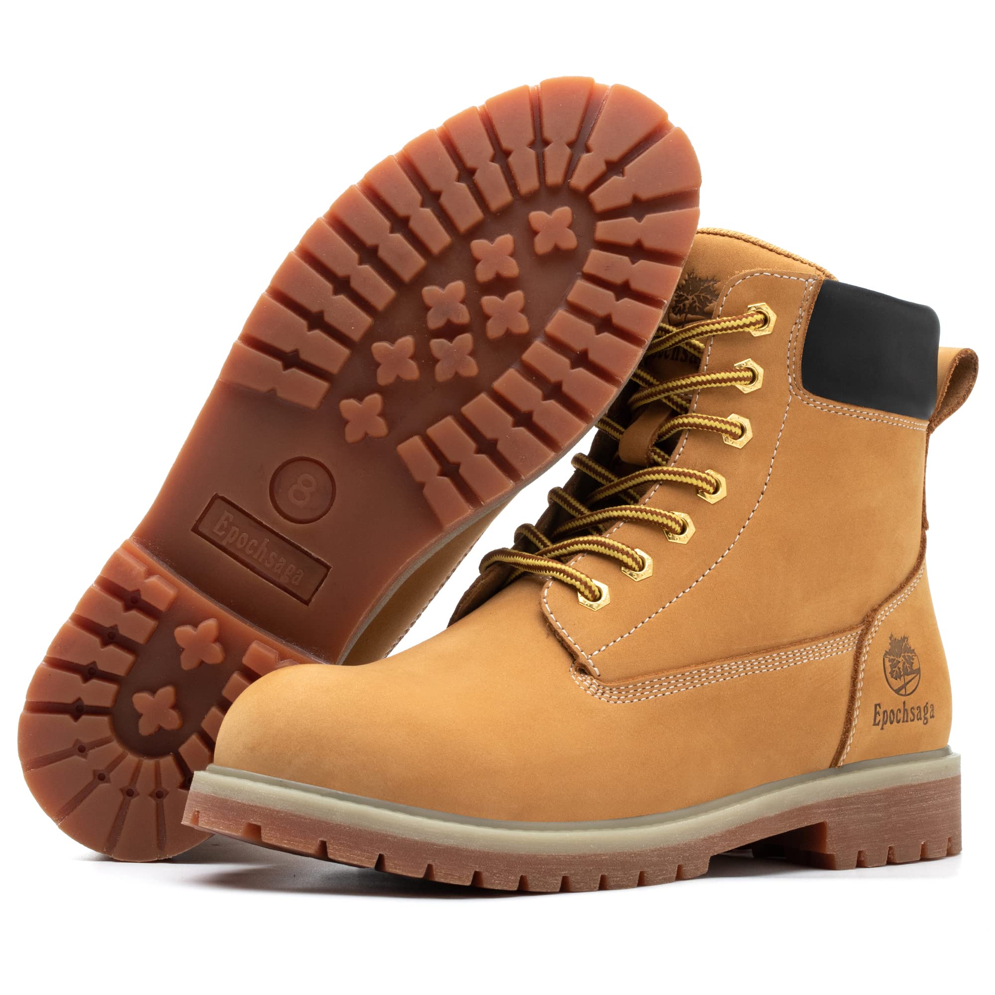 Soft Toe clásico actualizado botas de trabajo para hombres y mujeres,impermeable cuero de grano completo comodidad