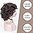 SEVENCOLORS Short Brown Curly Wigs for Black Women Synthetic Mixed Brown Big Curly Bob Wig