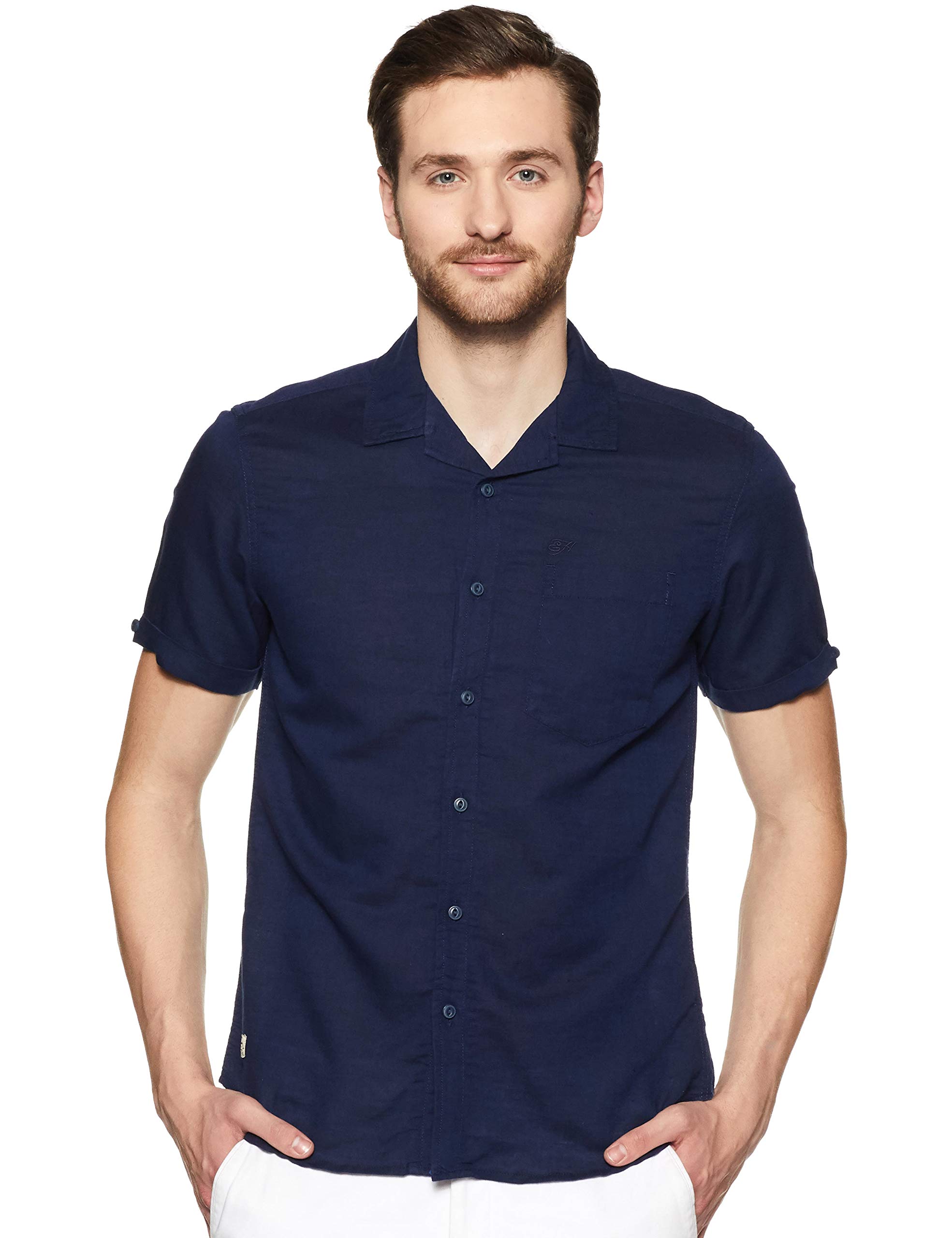 Ed Hardy Mens Solid Slim Fit Casual Shirt Desertcart Seychelles