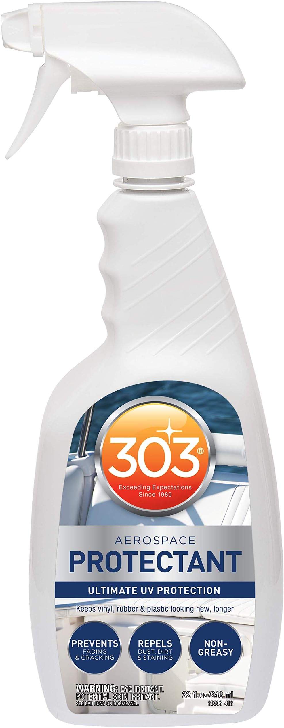 Marine Aerospace Protectant – UV Protection – Repels Dust, Dirt, & Staining – Smooth Matte Finish – Restores Like-New Appearance – 32oz (06) Packaging May Vary