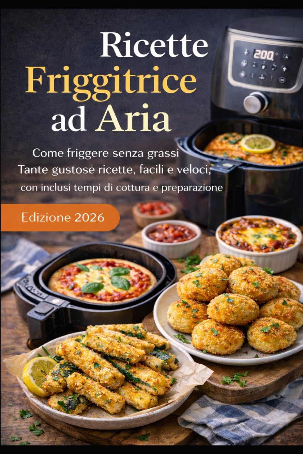 Ricette Friggitrice ad Aria: Come friggere senza grassi: Tante gustose ricette, facili e veloci, con inclusi tempi di cottura e preparazione