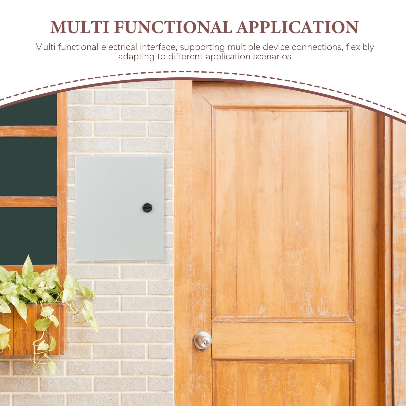Coffret électrique extérieur : 30 x 25 x 14 cm, boîtier de dérivation étanche à l'eau et à la poussière avec serrure – Boîtier de distribution mural