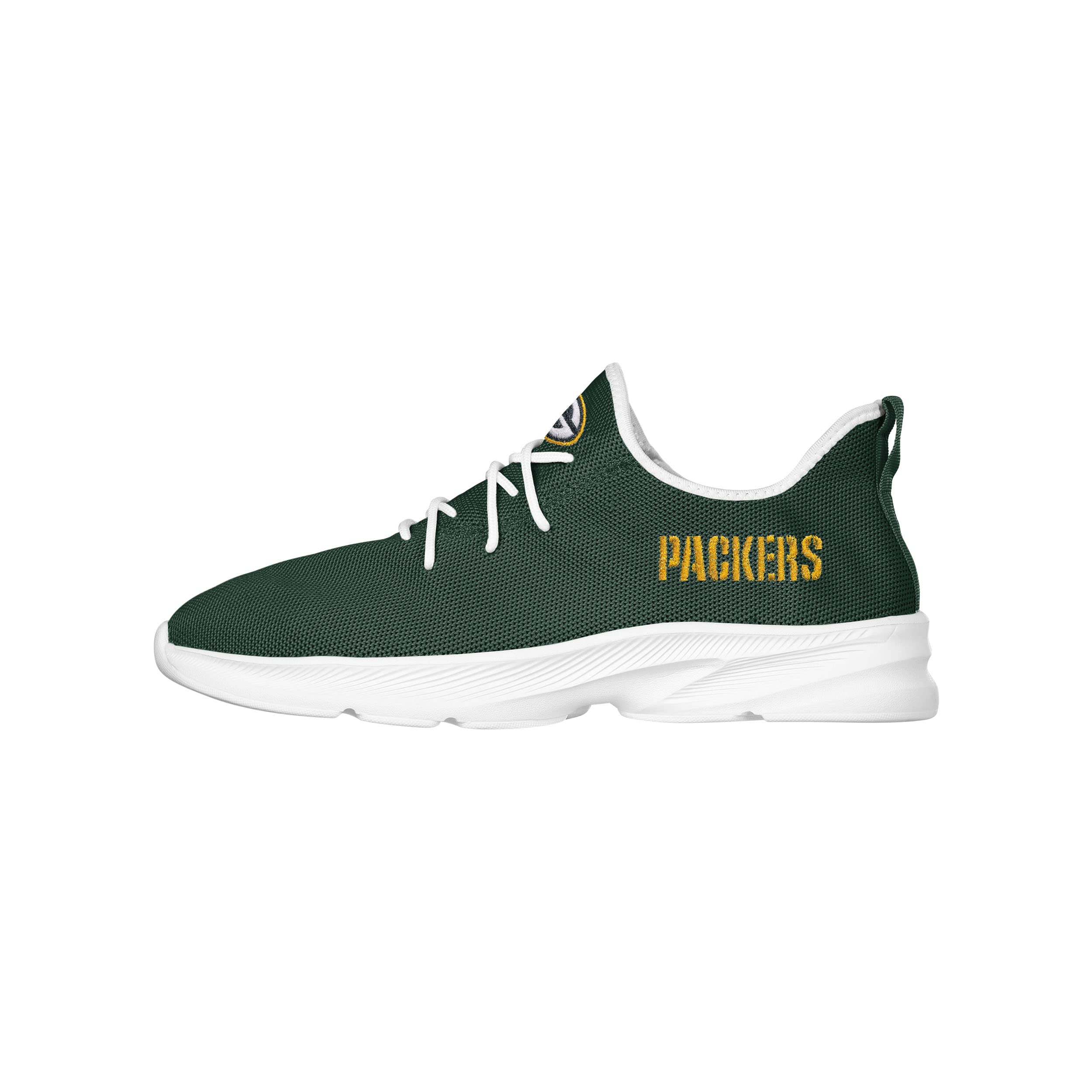 FOCO Green Bay Packers NFL Mens Team Color Sneakers