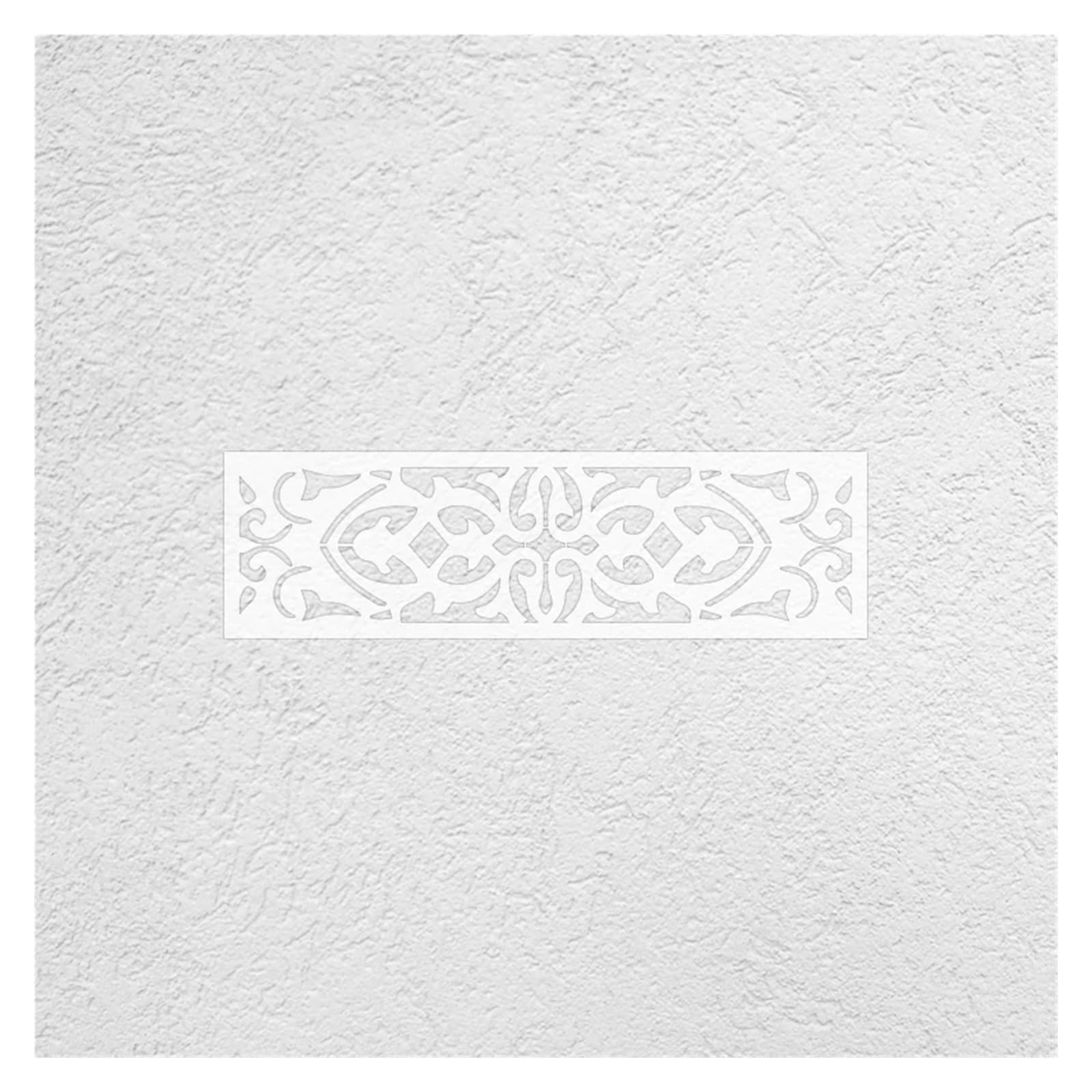 Pochoir mural 60 cm - 120 for peinture, décoration, meubles, bordure rétro