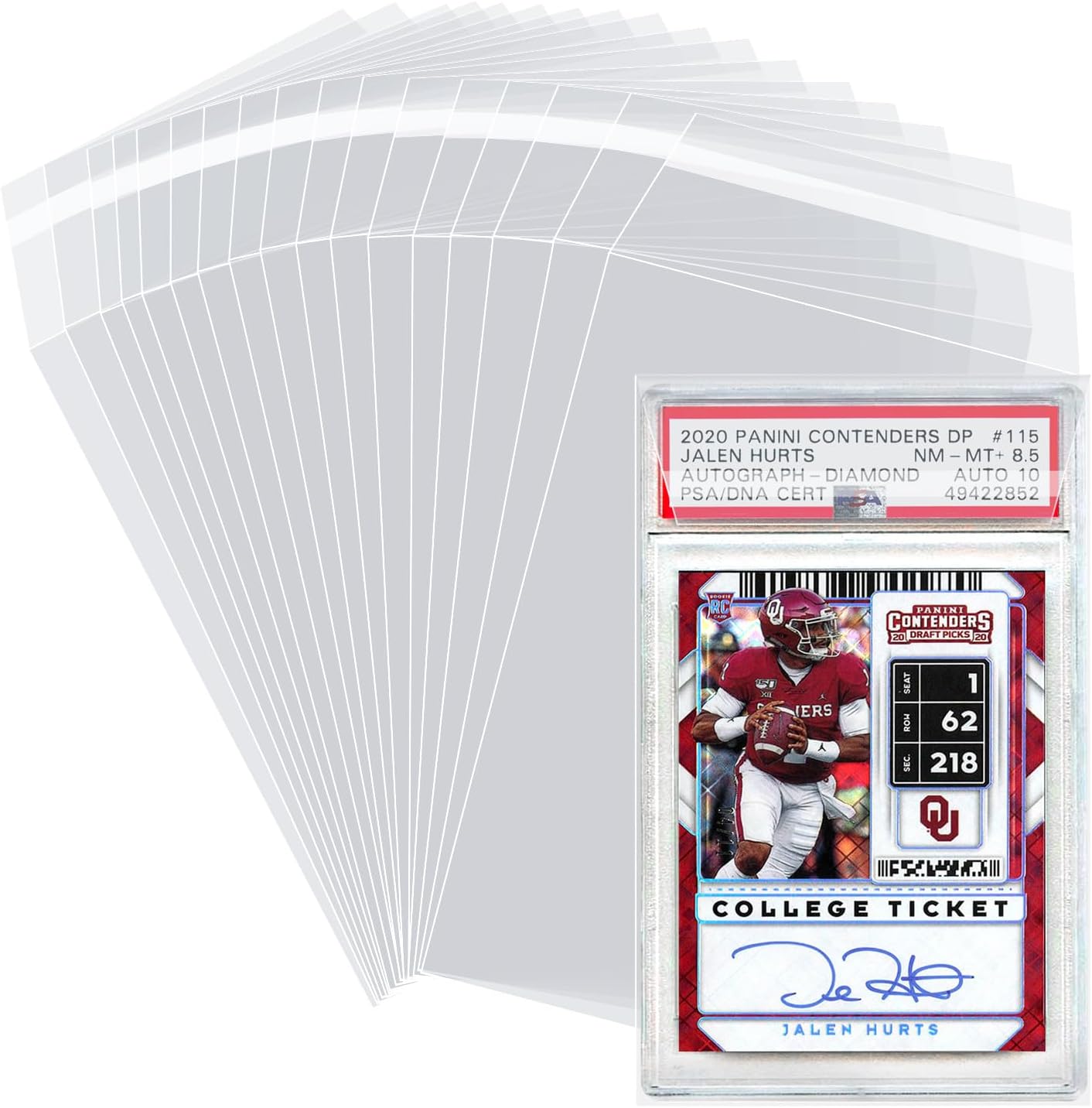 Sleeves for PSA Graded Slabs Ultra Protection for The Graded Card for Pro Collector (100Pack)