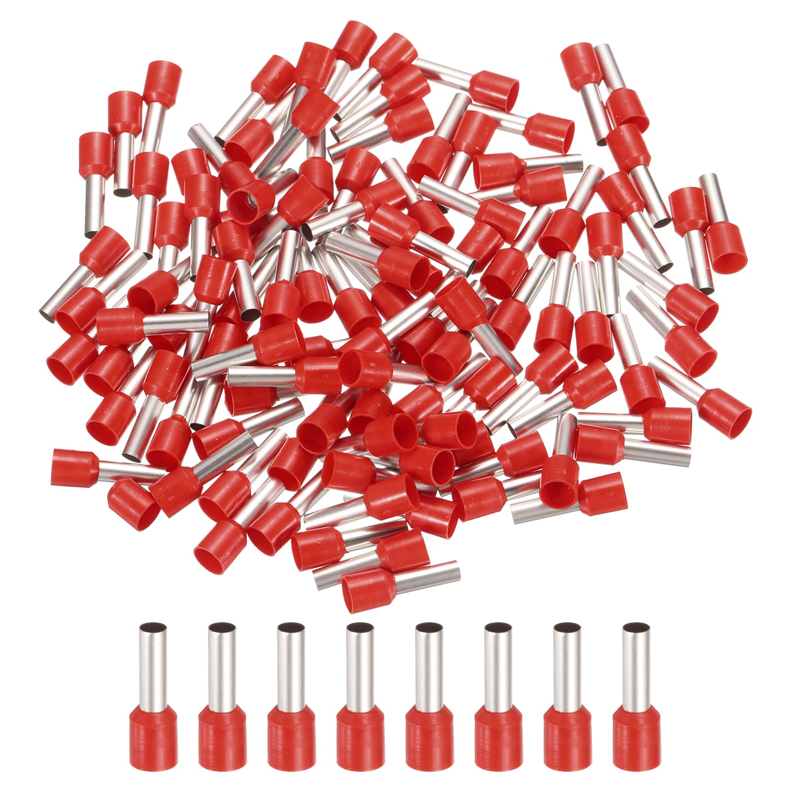 MECCANIXITY 250 Pcs Insulated Ferrule Electrical Wire Connectors Wire Terminals Wire Crimp Connector Kit 10 AWG for Electrical Projects Industrial