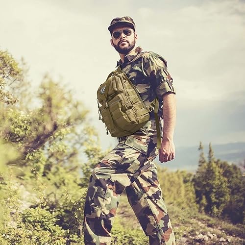 Miniatura 7 de G4Free Mochila táctica tipo bandolera Big Molle EDC Assault Range Bag Pack estilo militar para transporte oculto