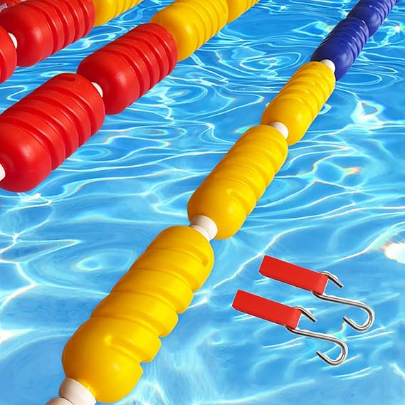 Safety Rope with Buoys,Pre-Installed Divider Buoys with Hooks,Floating ...