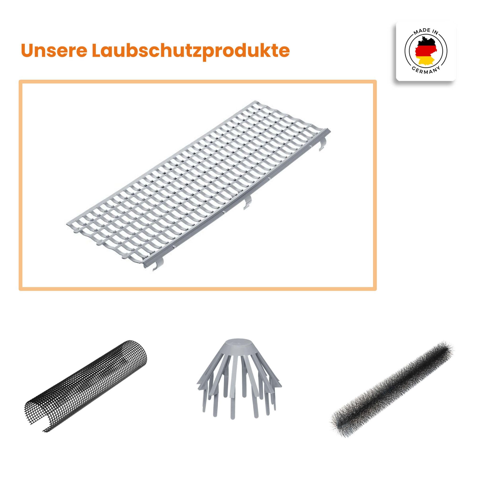 INEFA 30x Laubfangstreifen Set 100cm Schwarz NW100-150 (Ø100-160mm) Dachrinnen Laubschutz, Regenrinnen Laubschutz, Dachrinnenabdeckung, Laubschutz Dachrinne, Dachrinnenschutz, Regenrinne Laubschutz