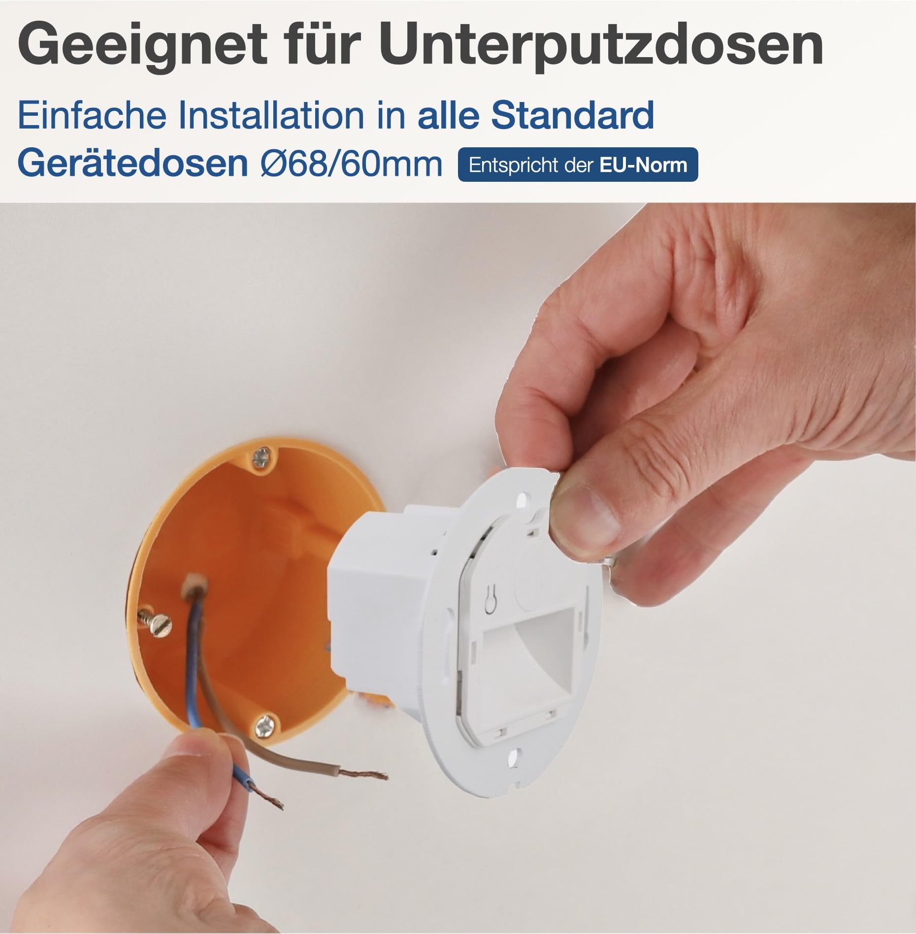 lambado® LED Treppenbeleuchtung Schwarz 1,5W | 230V Unterputz Treppenlicht Treppenbeleuchtung Innen | Wandeinbauleuchte Beleuchtung für Treppen | Treppenstufenbeleuchtung Cut