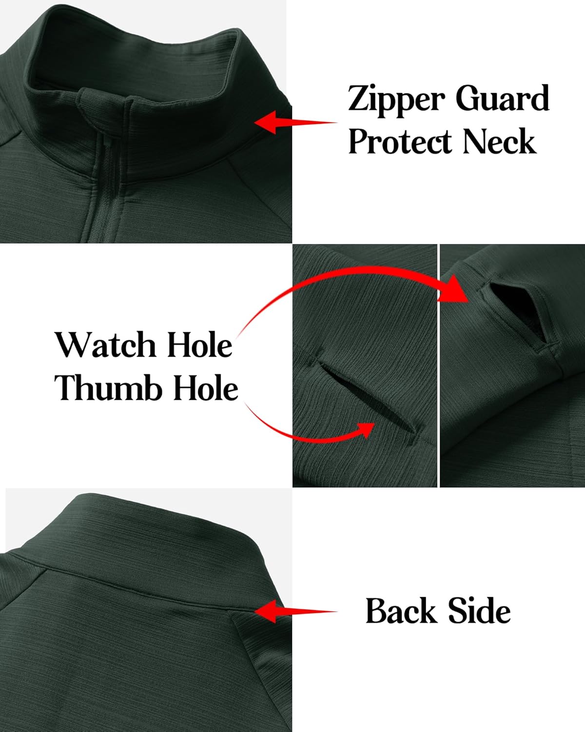 Locachy Men's Lightweight Quick Dry Athletic Jacket Full Zip Stand Collar Running Workout Performance Shirt