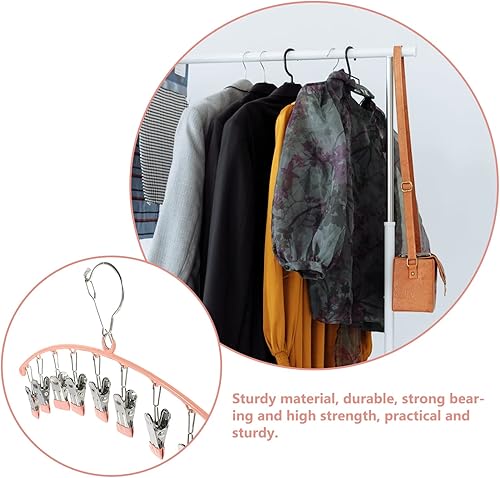 Miniatura 6 de Cabilock 10 clips de acero inoxidable para secar la ropa colgador de calcetines colgador de sombrero resistente al viento para ropa de bebé