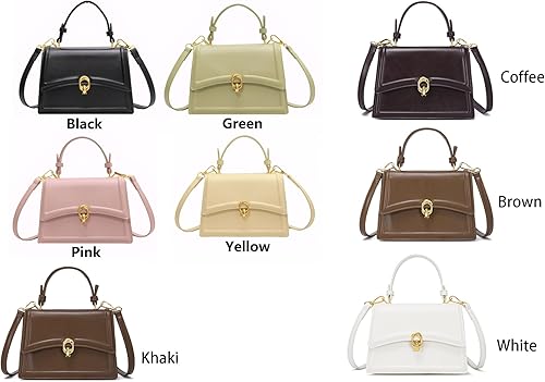 Miniatura 3 de XTAPAN Monederos pequeños de moda mini monederos para mujer, bolso cuadrado pequeño, bolso con asa superior, bolso cruzado bolso de hombro