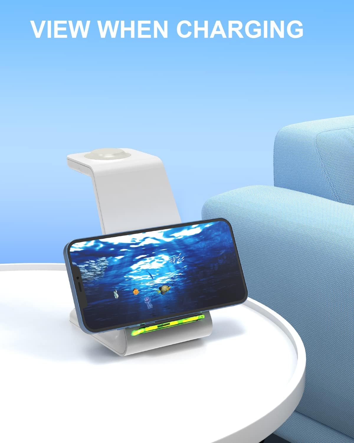 Prоmо 40% оƒƒ Wireless Charging Station for Apple - 3 in 1 Wireless Charger Dock Stand Watch and Phone Charger Station for Apple Watch 7/SE/6/5/4/3/2, iPhone13,12,Pro,Pro Max,SE,XS,XR,X, Samsung, AirPods 3/Pro/2