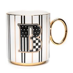 MACKENZIE-CHILDS My Mug Decorative Ceramic Coffee Mug with Handle B