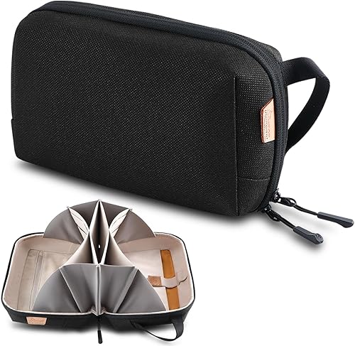 Miniatura 9 de Estuche organizador electrónico de viaje, bolsa impermeable para cables, cargador, disco duro, banco de energía, pequeño almacenamiento tecnológico