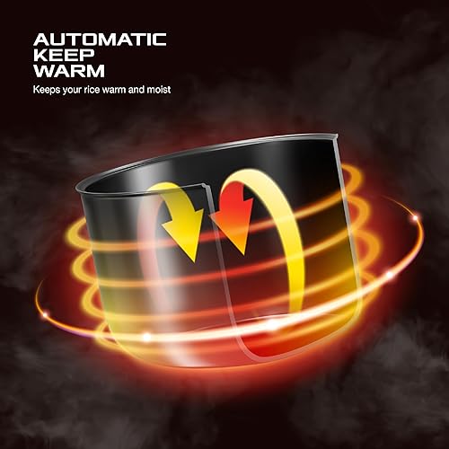 Miniatura 2 de Pantin Arrocera eléctrica comercial – 20 tazas crudas / 40 tazas de capacidad cocida con taza medidora y cuchara – olla arrocera grande de alta