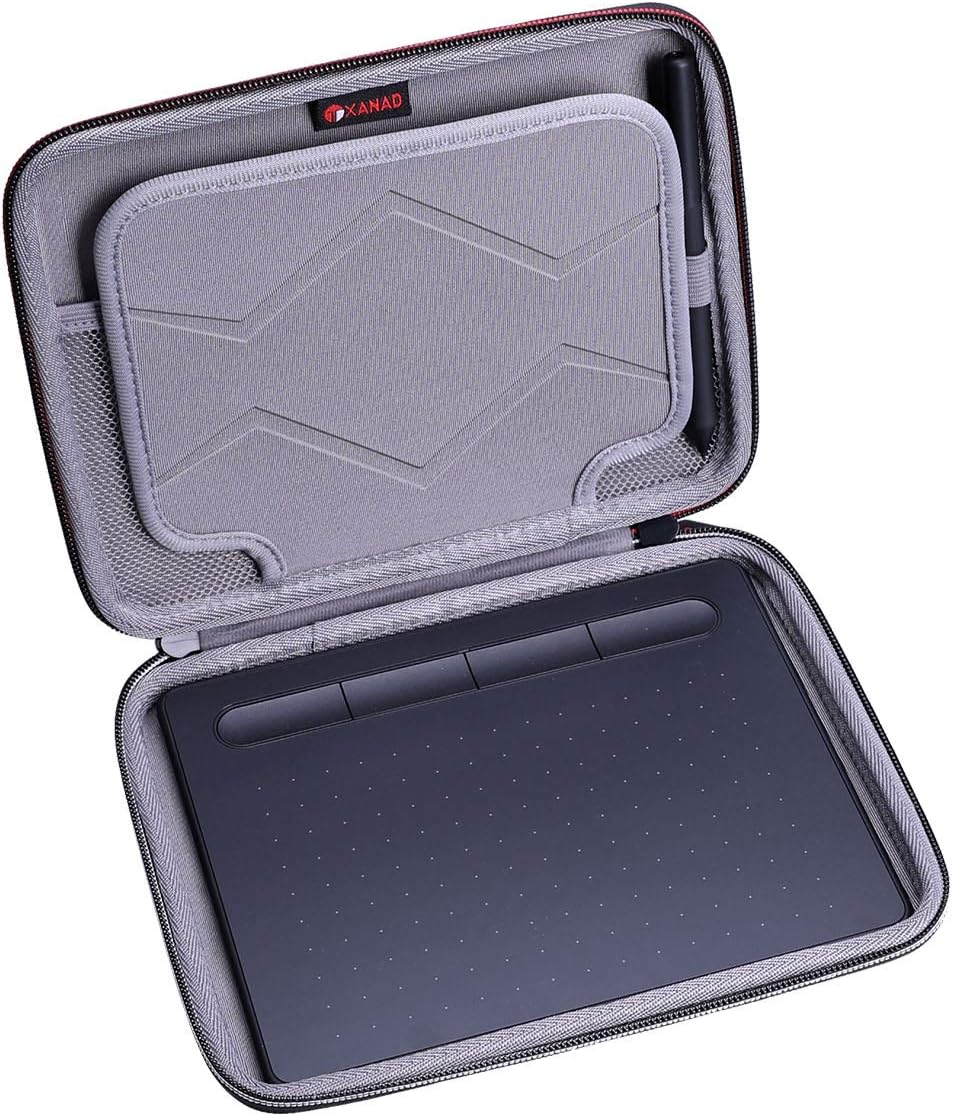 XANAD Hard Small case for XP-PEN StarG640 / Wacom CTL4100 / Small One by Wacom Intuos Graphics Drawing Ultrathin Tablet -Travel Protective Carrying Storage Bag