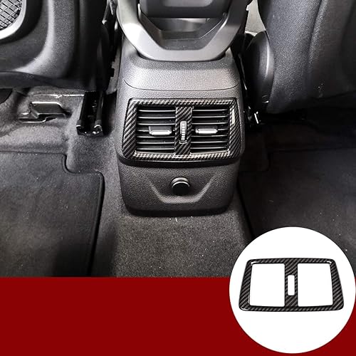 YIWANG - Cubierta de ventilación trasera de fibra de carbono para BMW Serie 2 Gran Tourer F45 F46 218i 2014 2015 2016 2017 2018 Accesorios de coche