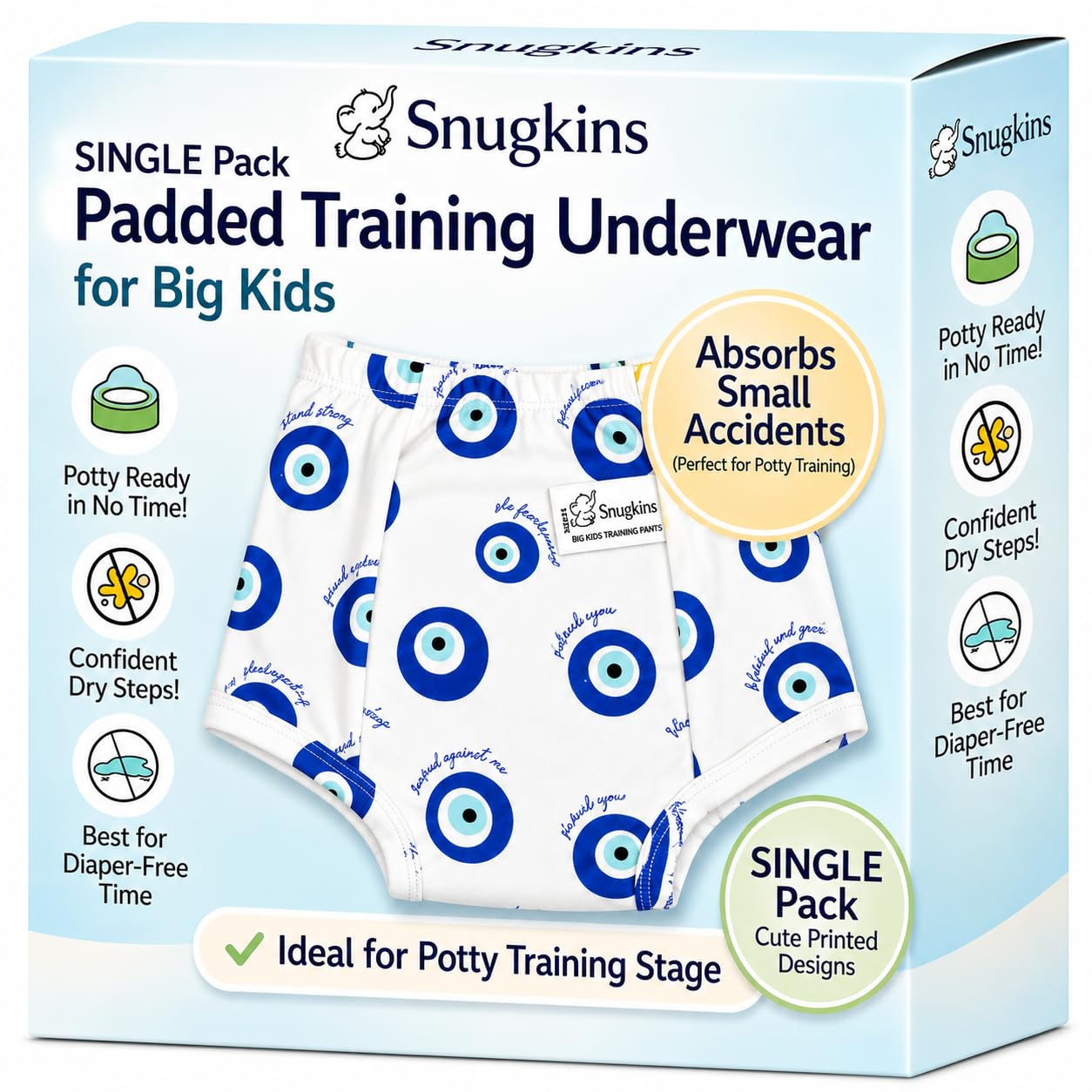 SNUGKINS Snug Potty Training Pull-up Pants | Washable & Reusable | Fits 9 Months to 6 Years | Pack of 2, 3 & 4. (in, Age, 5 Years, 6 Years, Regular, Pack of 1- Evil)-image-36