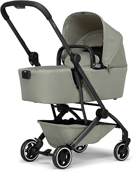 Joolz AER+ Carrycot for Newborn (0-6 Months) - One-Hand Foldable Cot - Breathable Mattress - Lightweight Stroller Bassinet for Baby (Up to 20lbs)- Extended Sunhood - Water-Repellent (Sage Green)