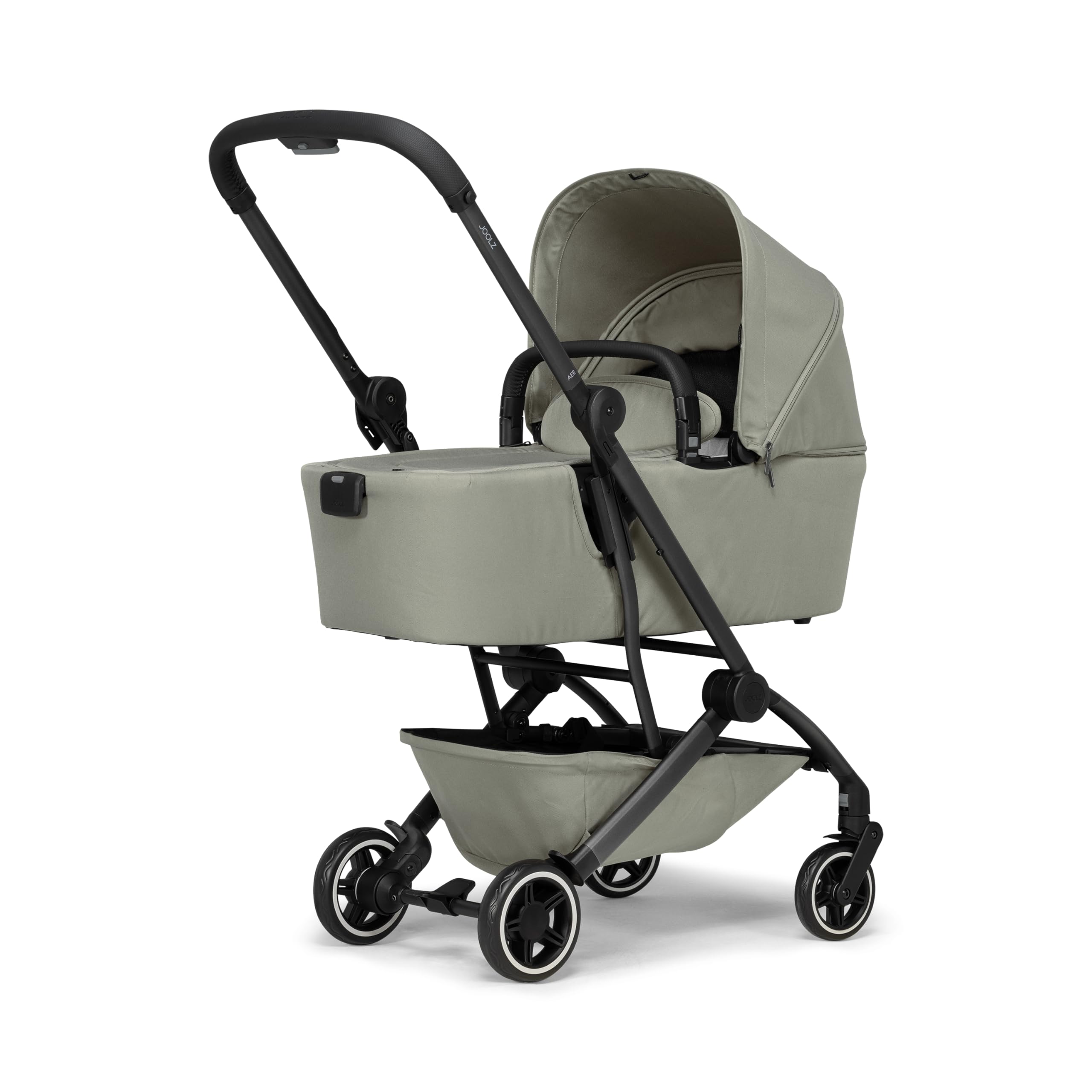 Joolz AER+ Carrycot for Newborn (0-6 Months) - One-Hand Foldable Cot - Breathable Mattress - Lightweight Stroller Bassinet for Baby (Up to 20lbs)- Extended Sunhood