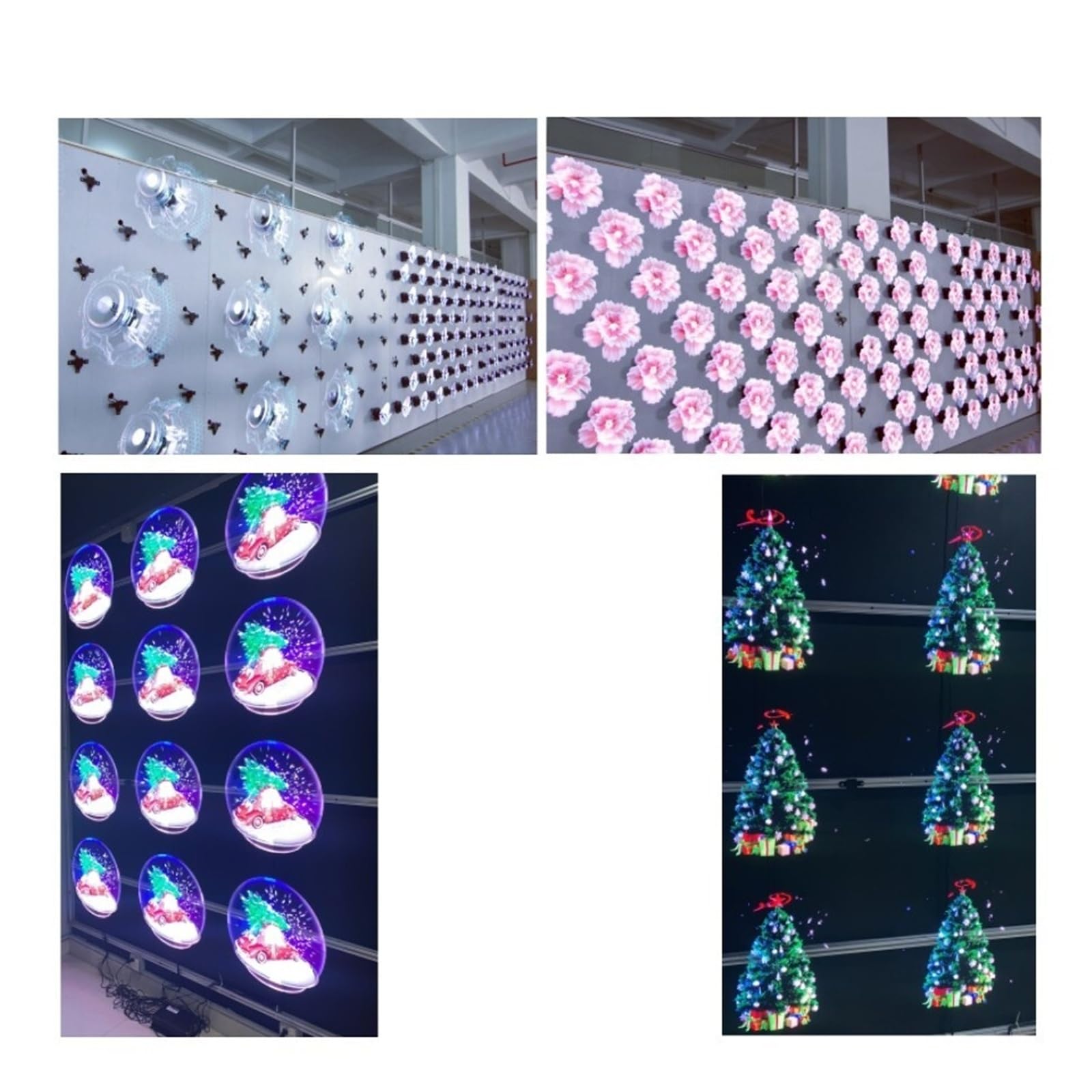 Miniaturowy wentylator holograficzny 3D z aplikacją mobilną, wyświetlacz reklamowy LED, projektor wideo do baru, sklepu, na Halloween i Boże Narodzenie Wszechstronna treść