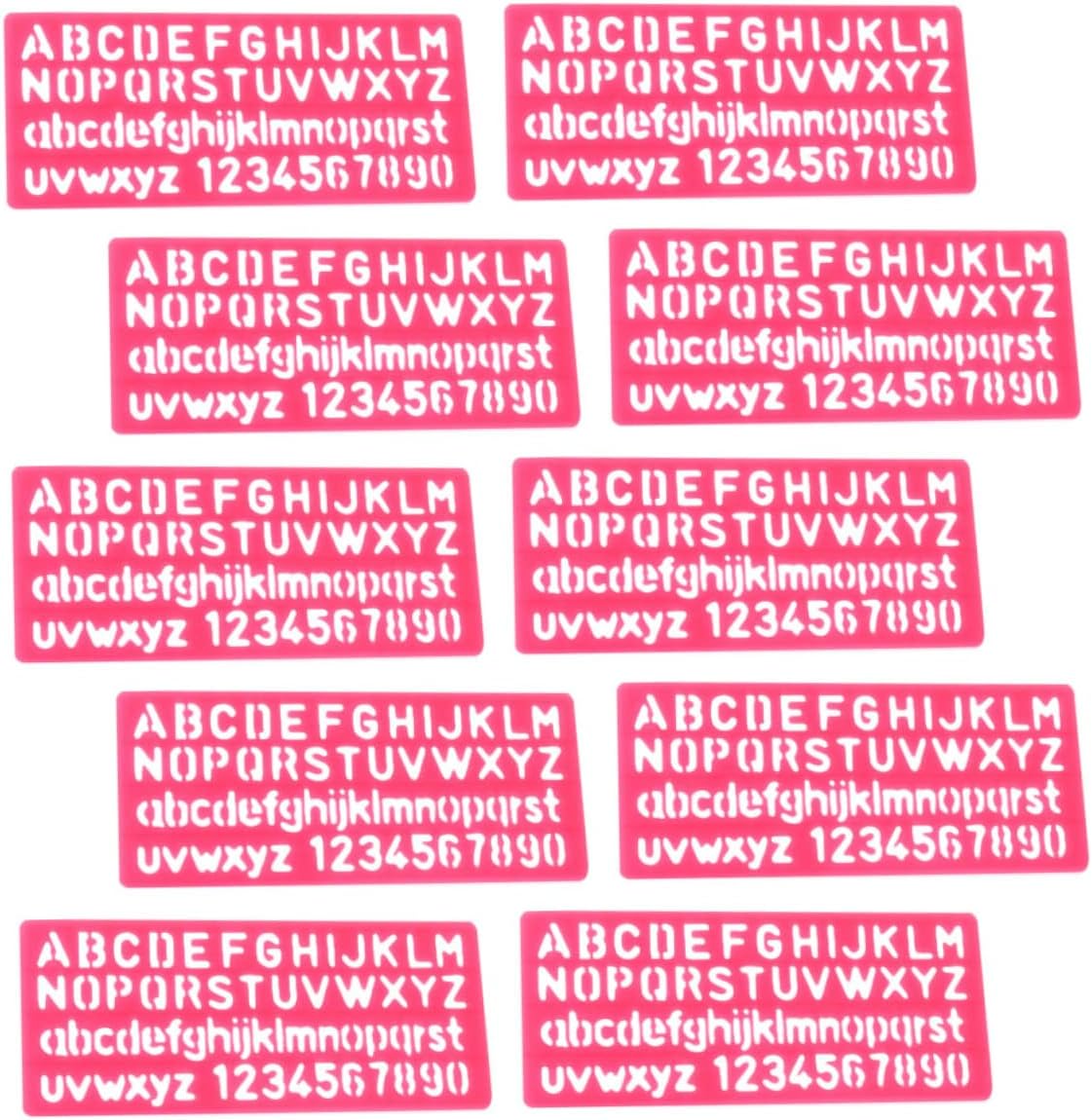 32pcs Drawing Alphabet Stencils for Boys and Girls Random Color Plastic Templates for Arts Crafts Reusable Drawing Tools for Home Classroom Activities