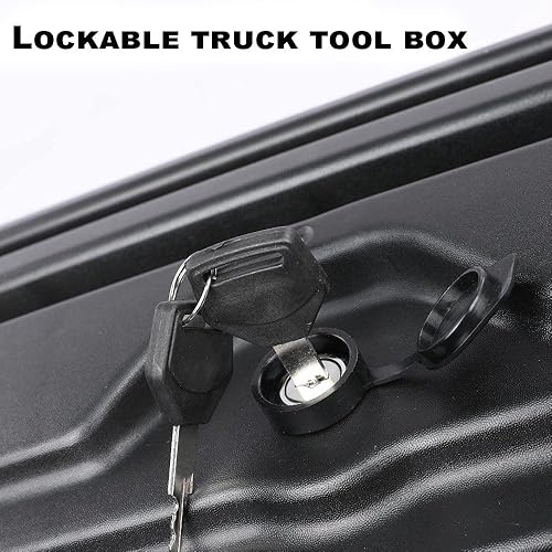 Miniatura 4 de PIT66 Caja de herramientas con cerradura para caja de camión, compatible con Ford F250 F350 Super Duty 2017-2023, juego de cajones y caja de